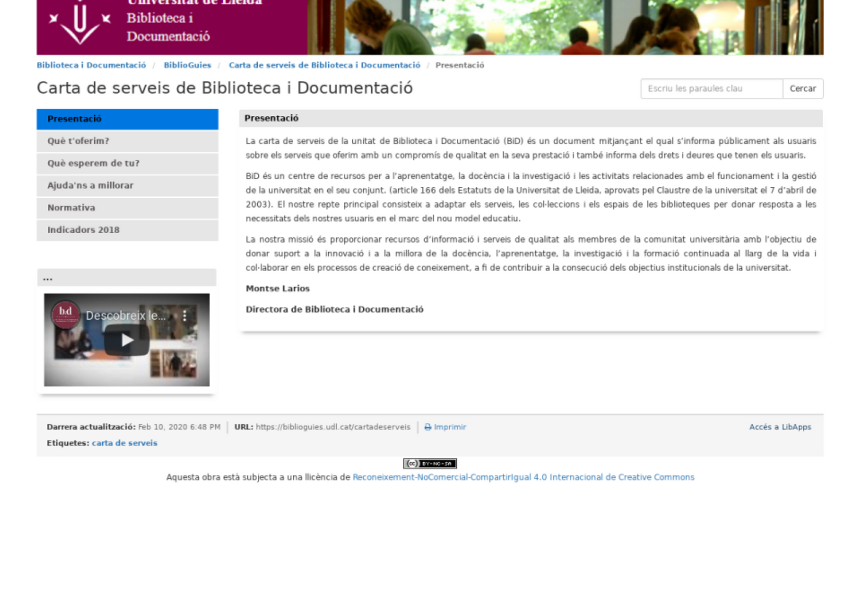 Carta de serveis