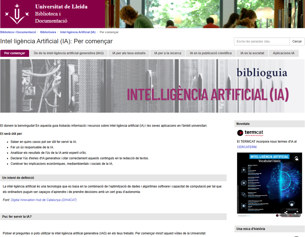 Biblioguia Intel·ligència Artificial